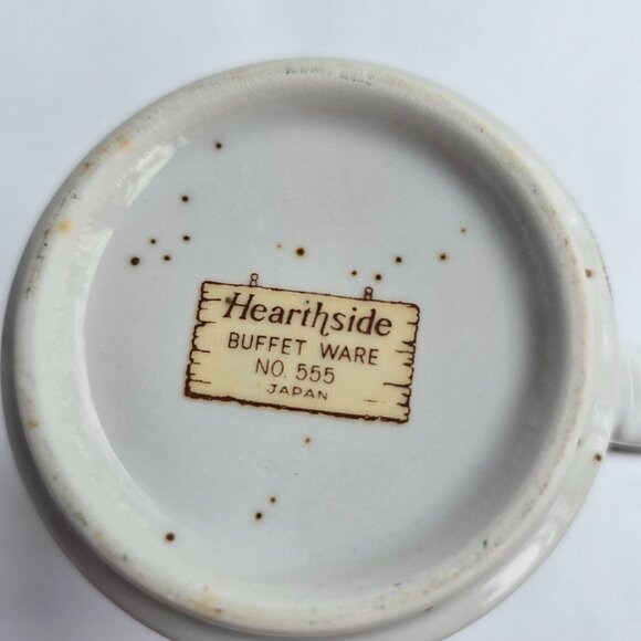 Vintage Hearthside Buffet Ware No. 555 Japan Speckled Ceramic Mug With Yellow & - Picture 2 of 16